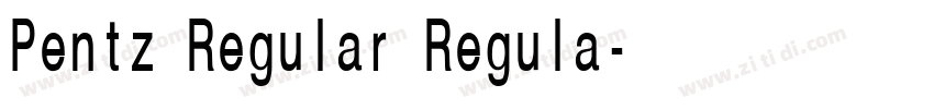 Pentz Regular Regula字体转换 Pentz Regular Regula字体转换